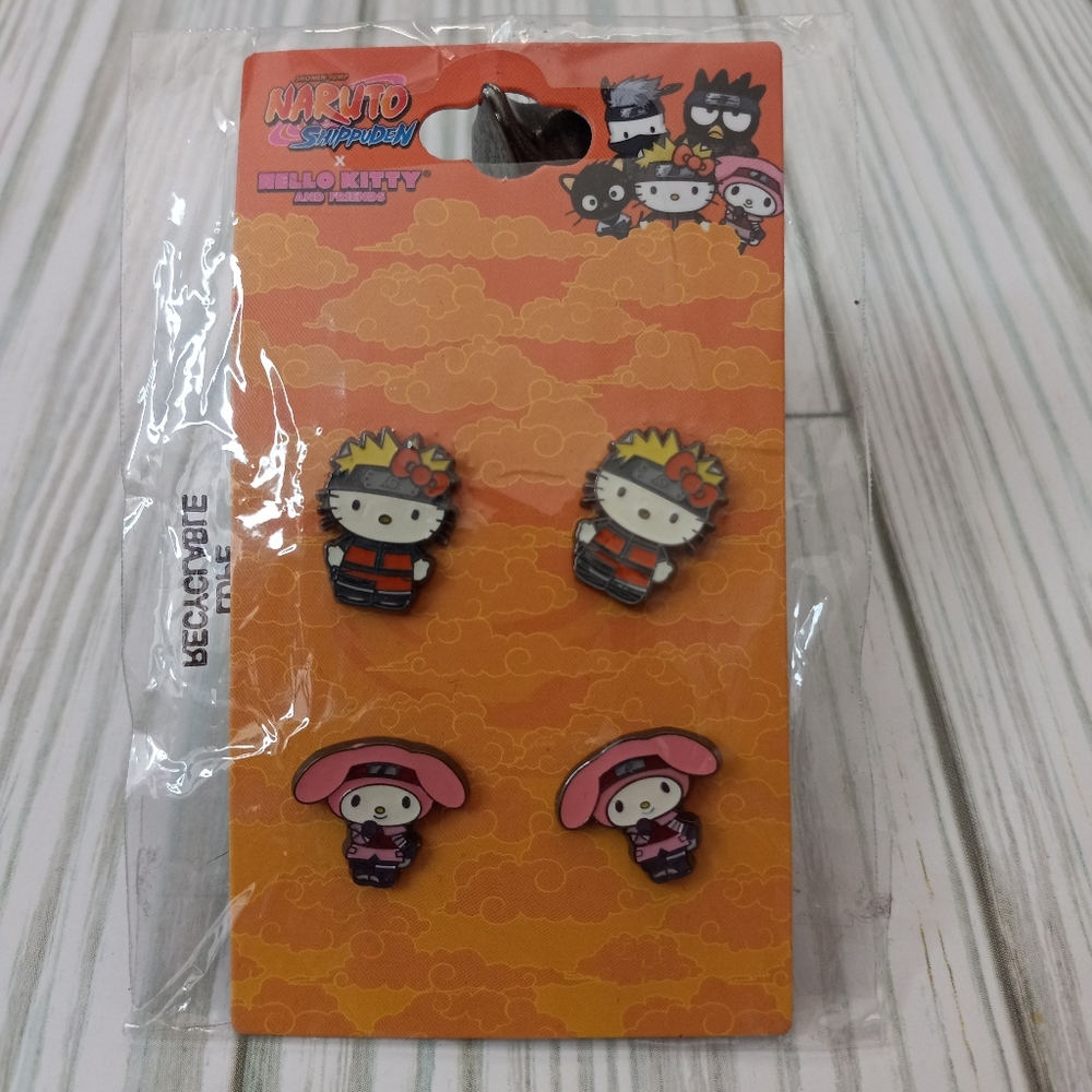 Sanrio Hello Kitty X Naruto Shippuden Earrings